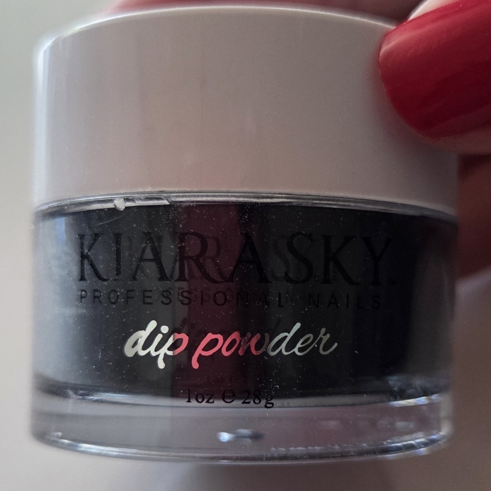 Kiara Sky Nail Powder Black to Black. Have Other Colors, Base & Top Coat, Etc.